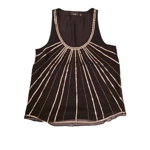 APT.9 women's black with gold Sequin Top